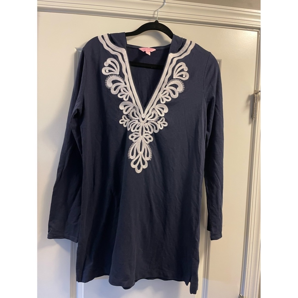 Lilly Pulitzer Hooded Beach Cover Up Dress